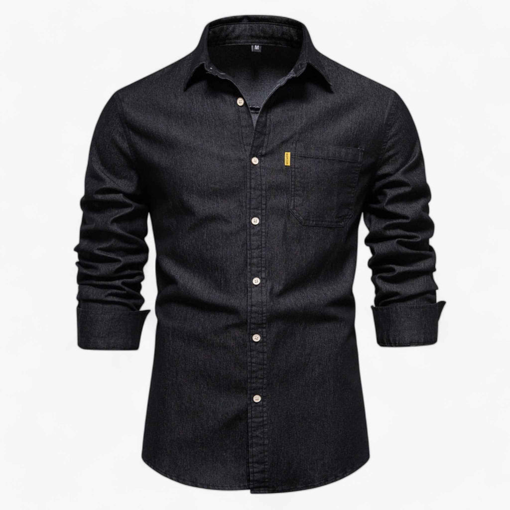 Chemise en Denim Axel pour Homme - Polyvalente pour Toutes les Occasions