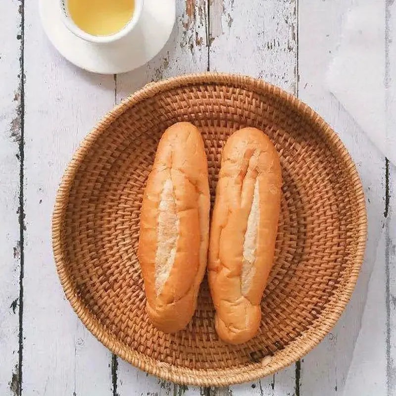 Panier Rangement Osier Tissé à la Main 3