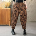 Weite Damenhose im Sarouel-Stil – trendiger Jacquard