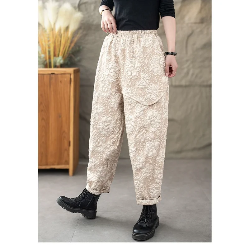 Pantalon Femme Sarouel Ample Tendance 2