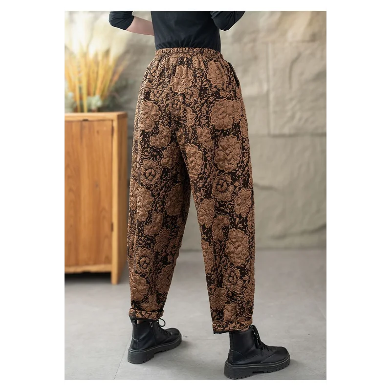 Pantalon Femme Sarouel Ample Tendance 3