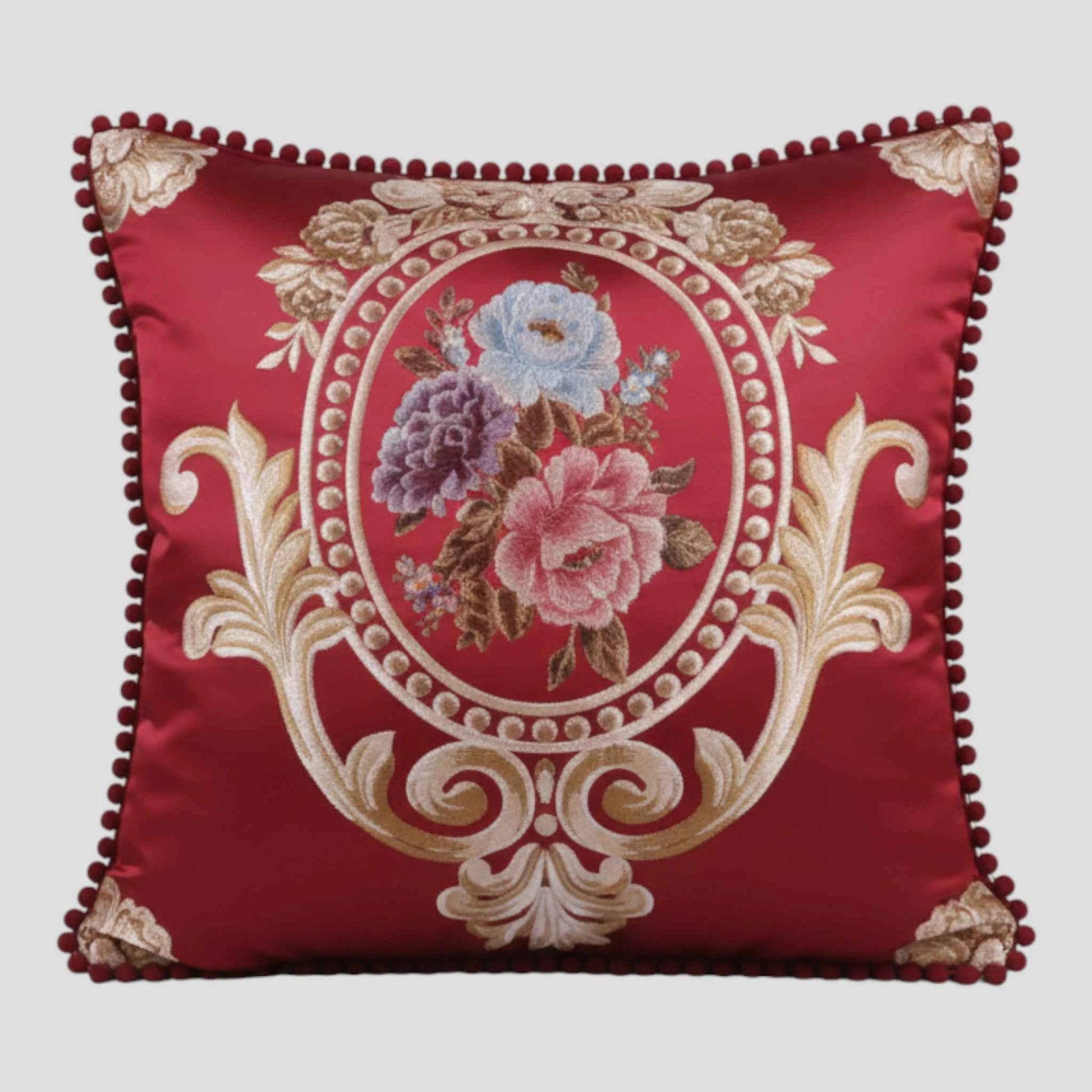Housse de Coussin en Jacquard Style Européen 48×48 cm