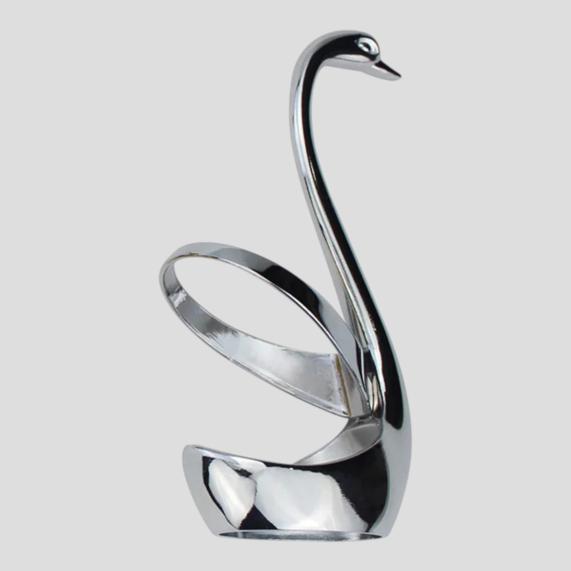 Porte-Couverts en Métal Forme Cygne – Argenté Ou Doré