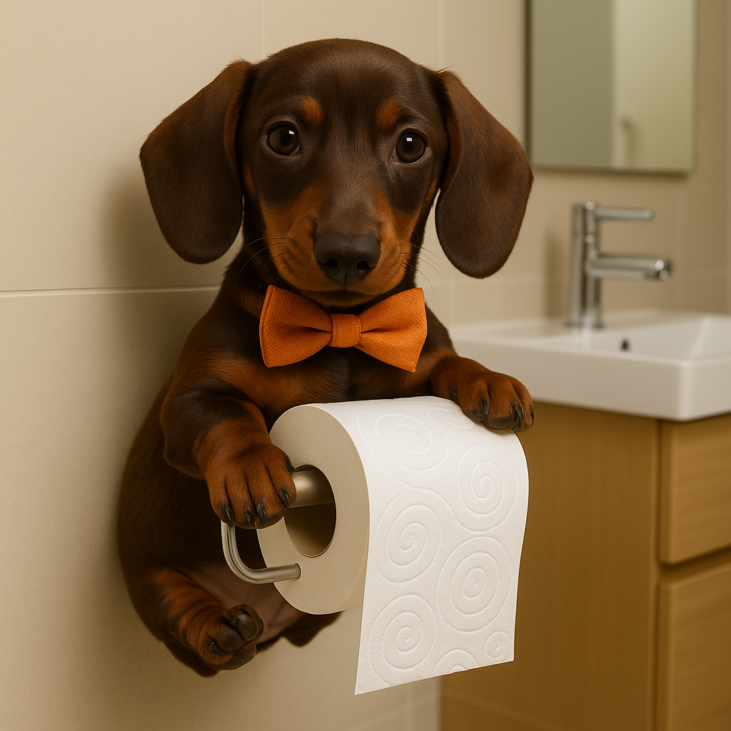 Porte Papier Toilette Mural Original Chiot 1