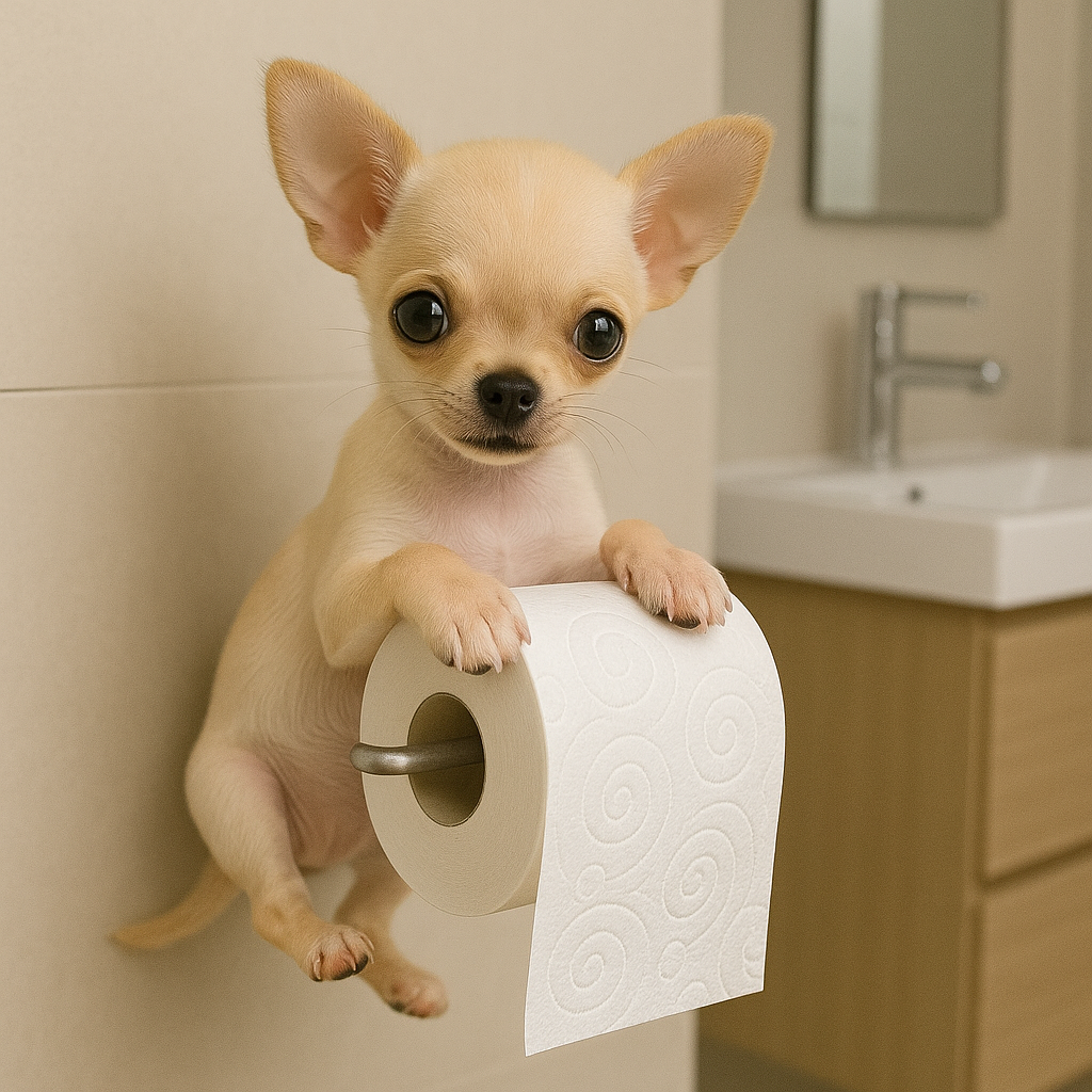 Porte Papier Toilette Mural Original Chiot 3