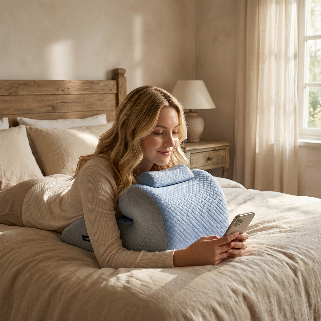Oreiller ergonomique cervical Homme en mousse à mémoire de forme