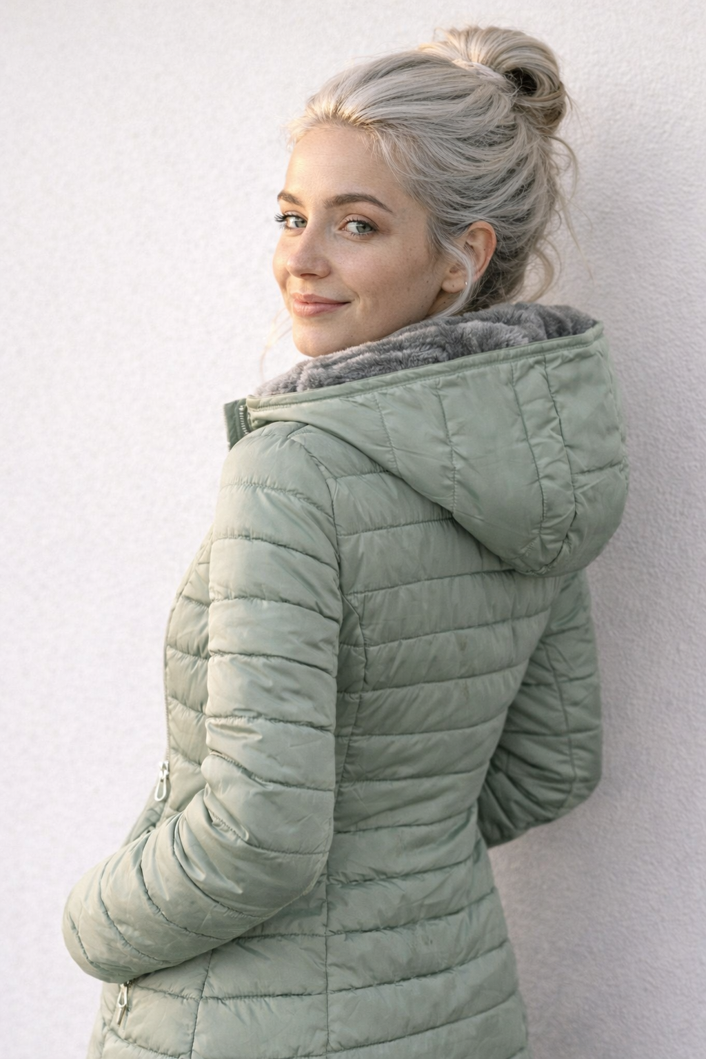 Figursyet vinterjakke til kvinder - vinteraccessory