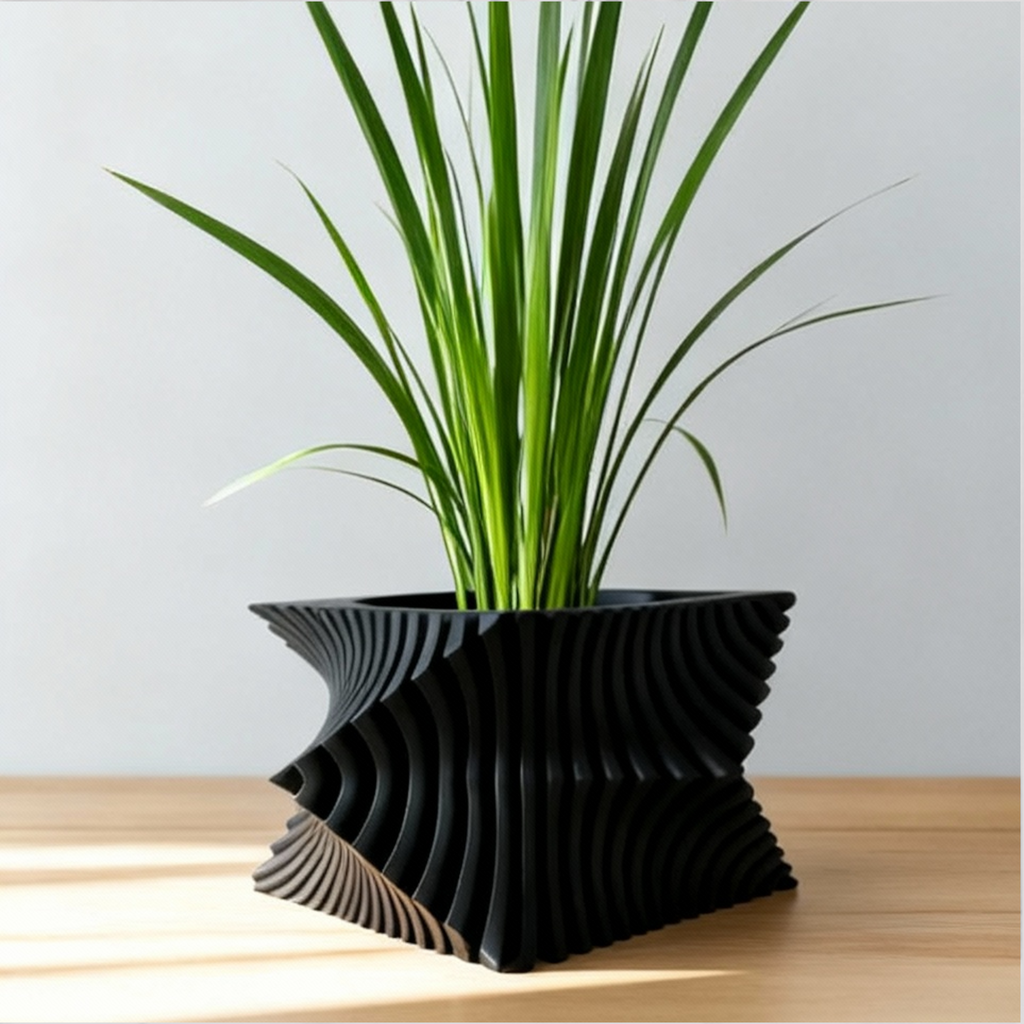 Pot de Fleur d’Intérieur au Design Bionique Moderne