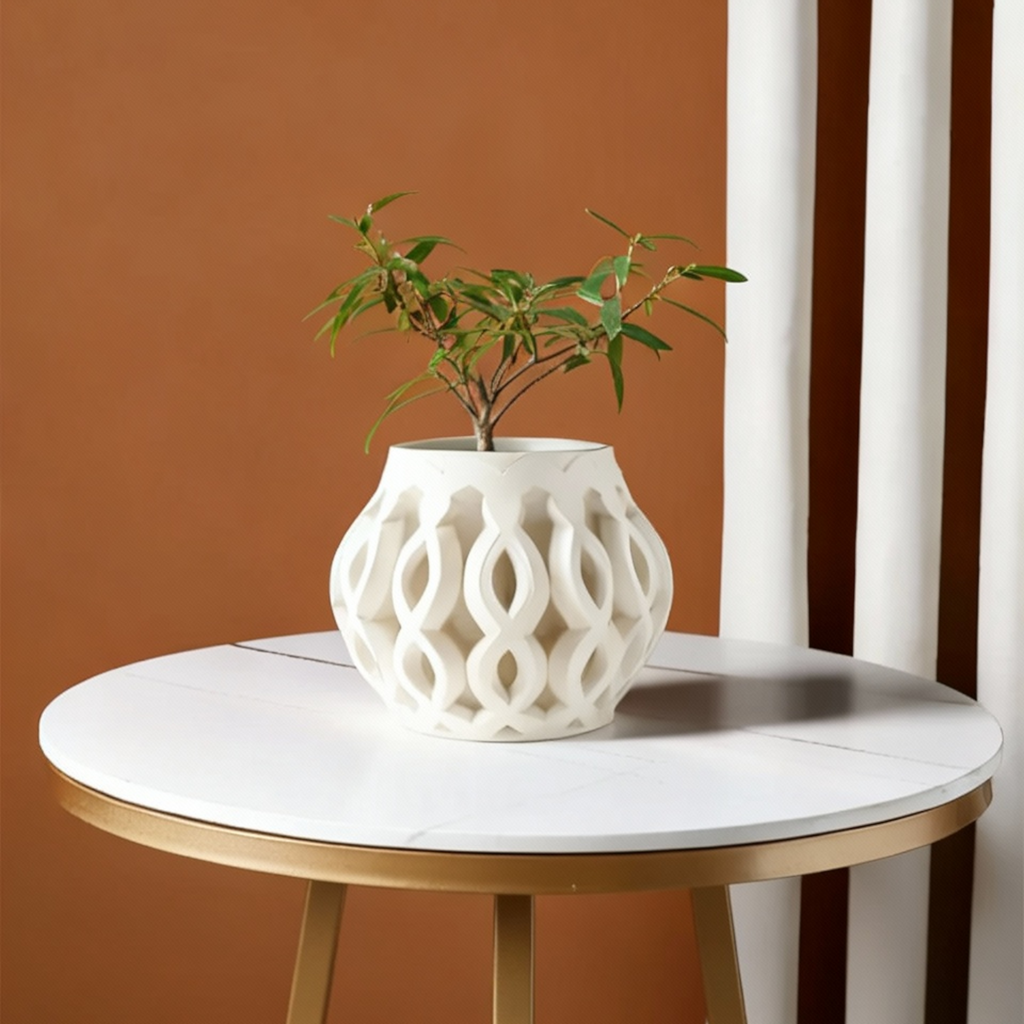 Pot de Fleur en PLA Écologique au Design Moderne