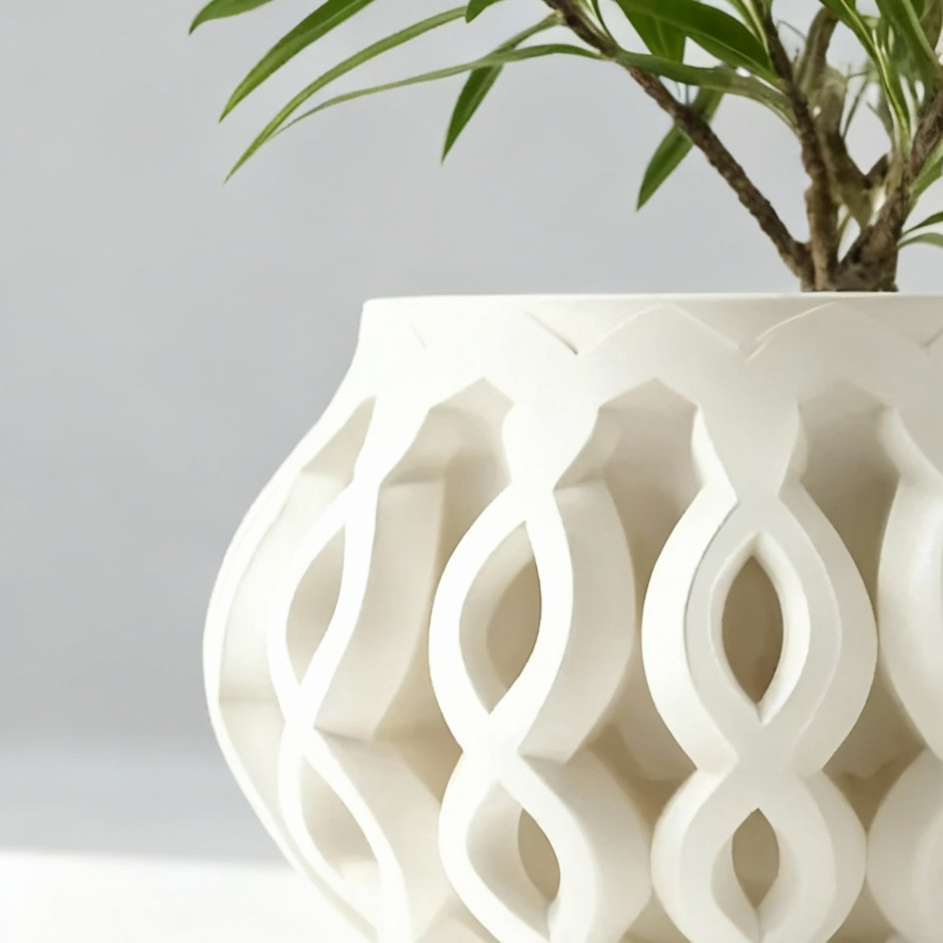 Pot de Fleur en PLA Écologique au Design Moderne
