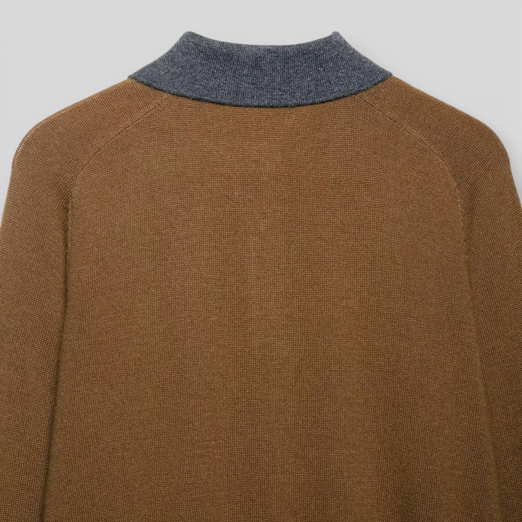 Weit geschnittener Damenpullover mit Polokragen – weicher, warmer Strick | Herbst Winter Casual