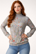 Damen Freizeitpullover mit Druck Polyester