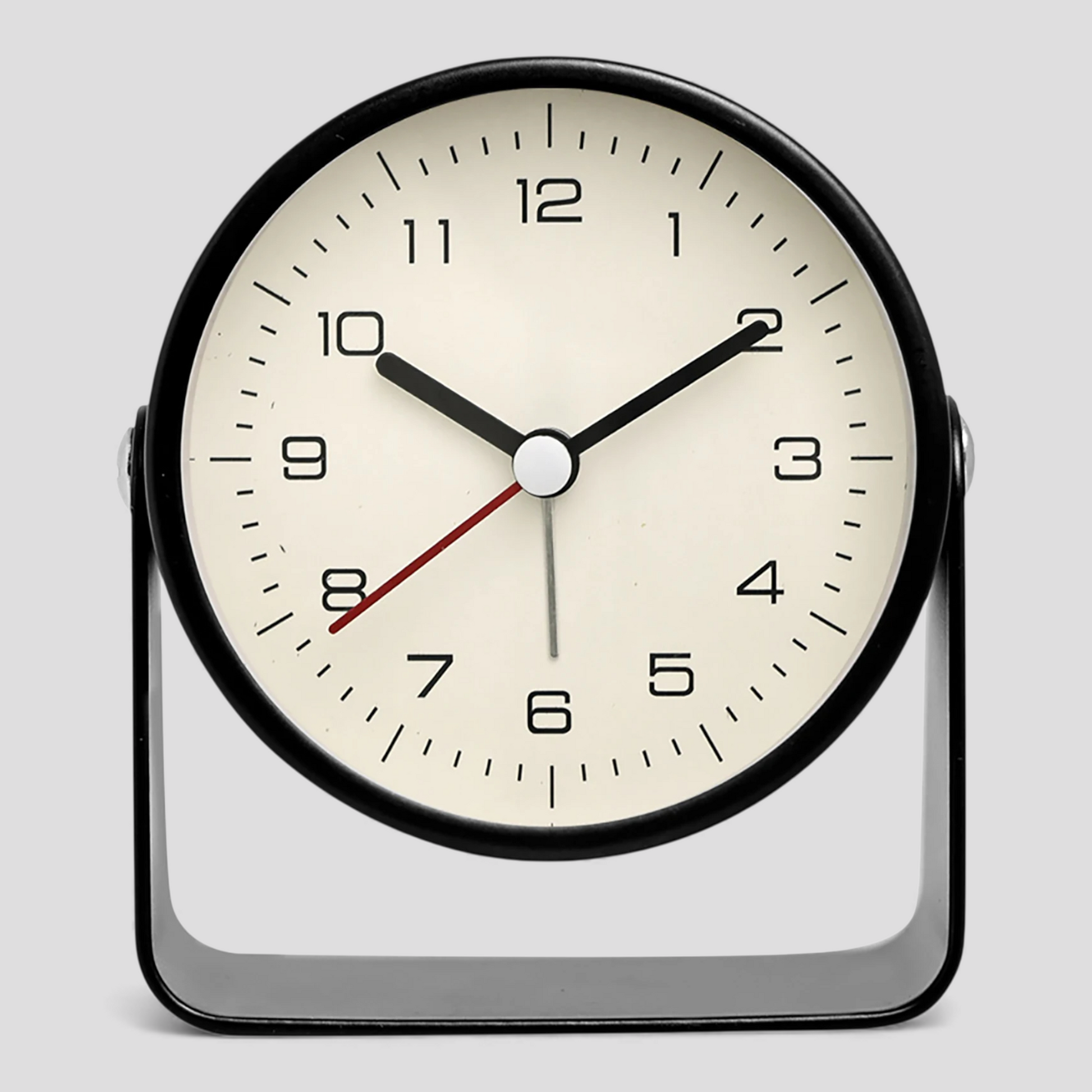 Réveil Analogique Silencieux Vintage – Noir