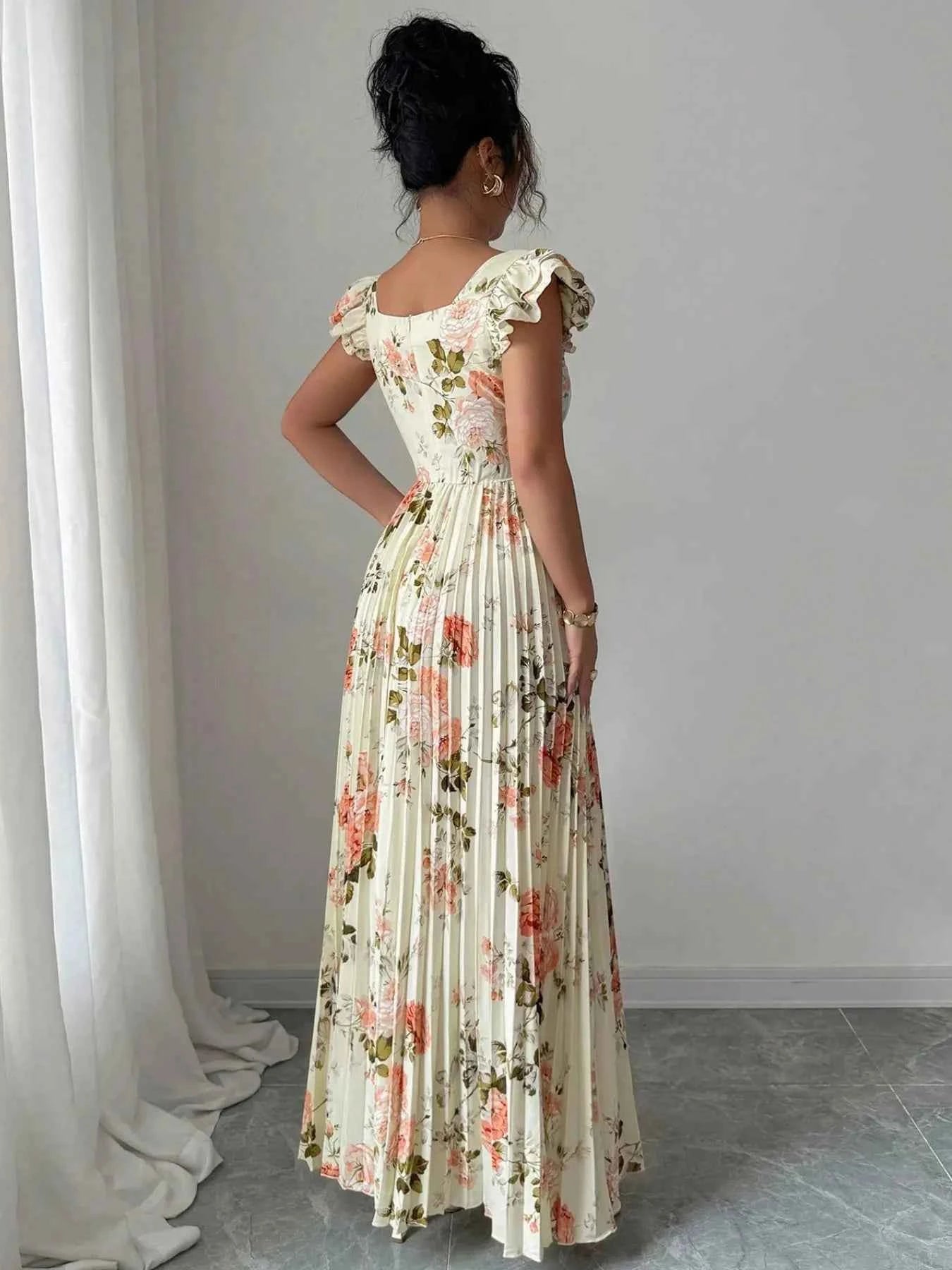 Robe Femme Imprimée Élégante Caraco