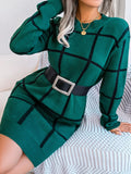 Damen Langkleid Freizeit mit langen Ärmeln