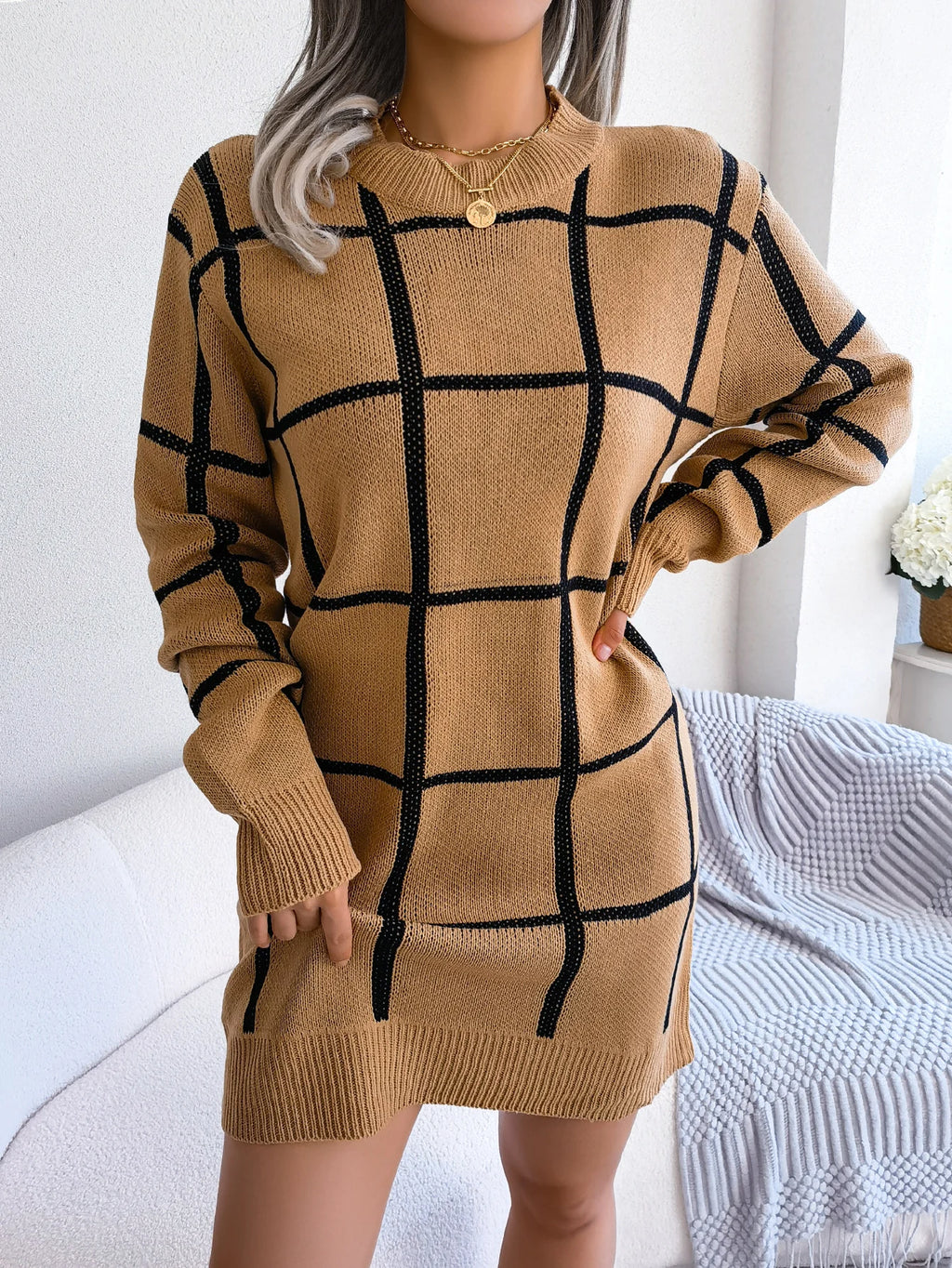 Robe Longue Femme Décontractée à Manches Longues 5
