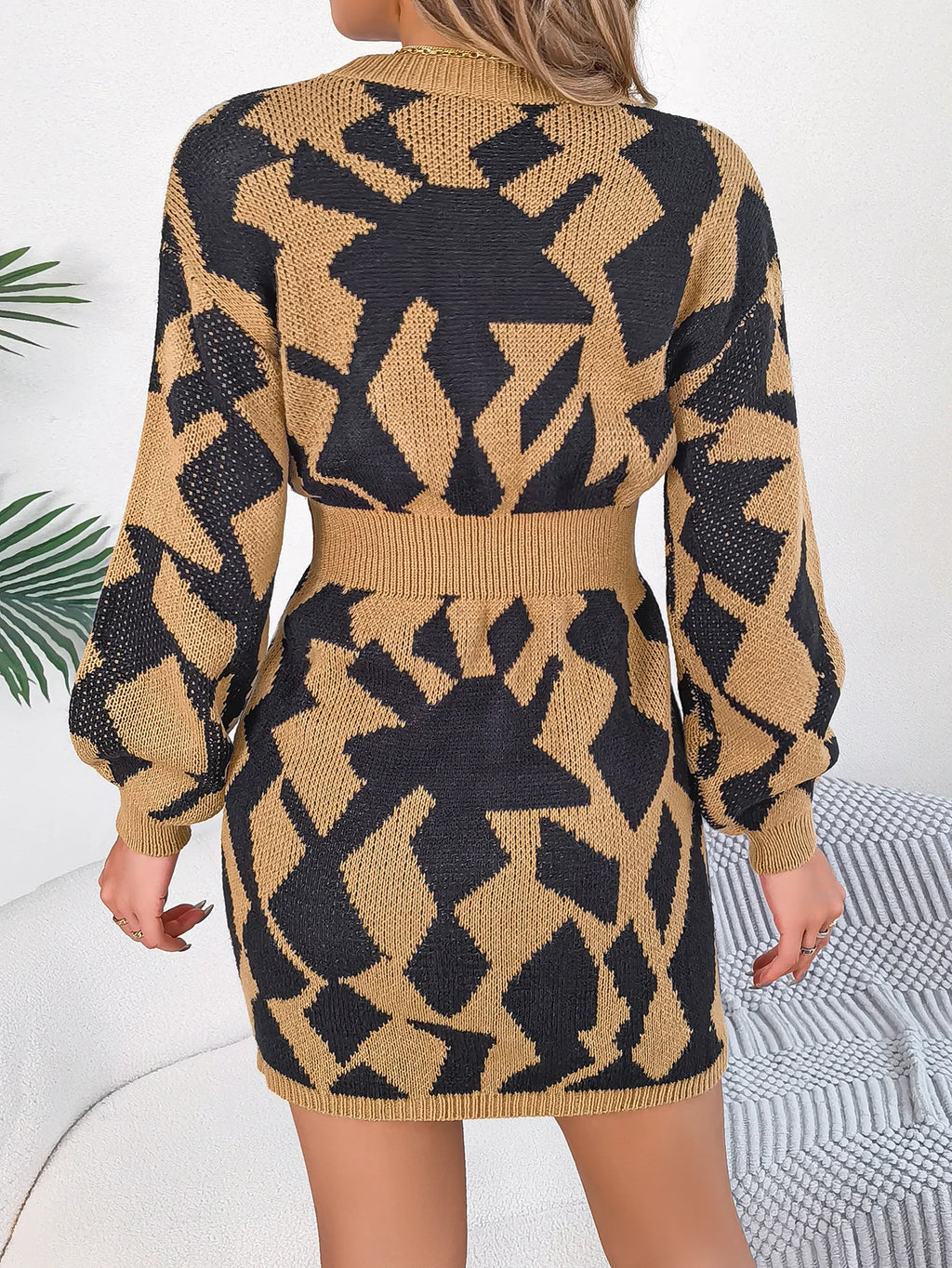 Robe Longue Femme Élégante en Laine 1