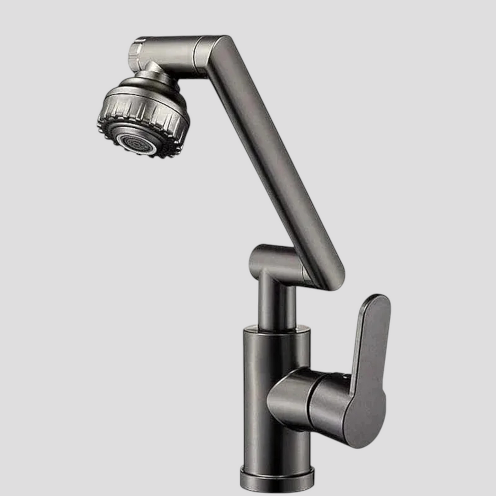 Robinet Mitigeur de Cuisine à Double Jet Métal