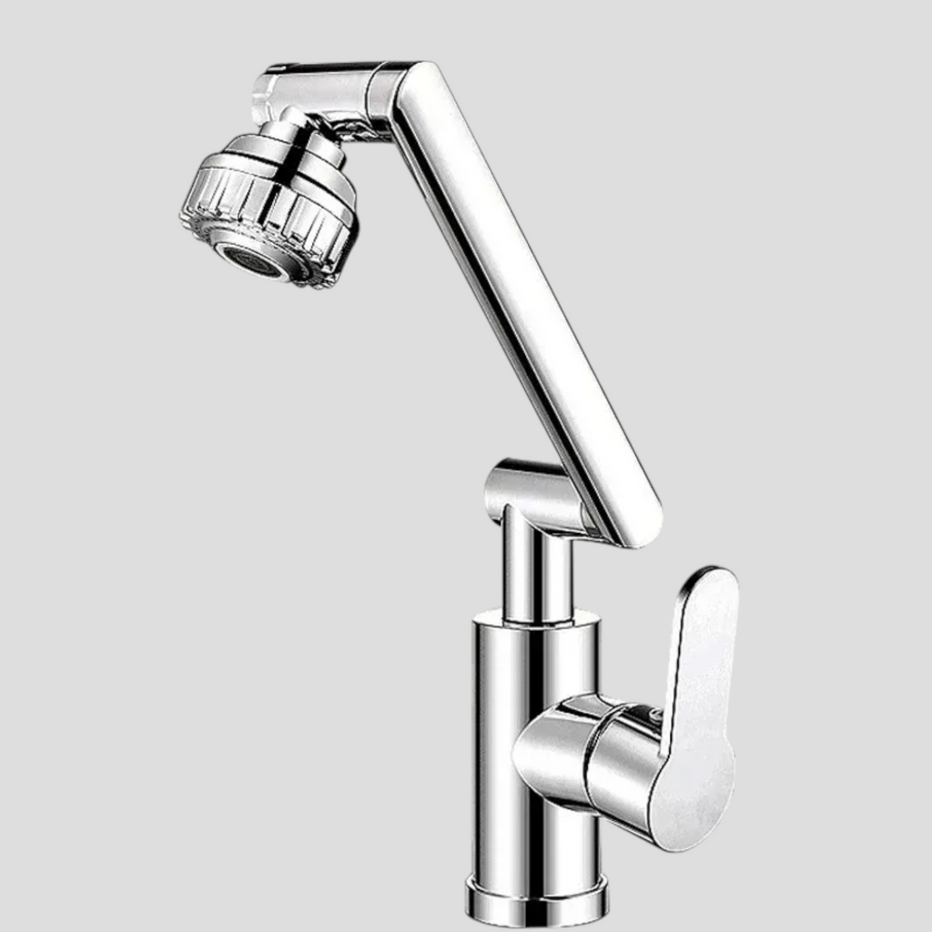 Robinet Mitigeur de Cuisine à Double Jet Métal