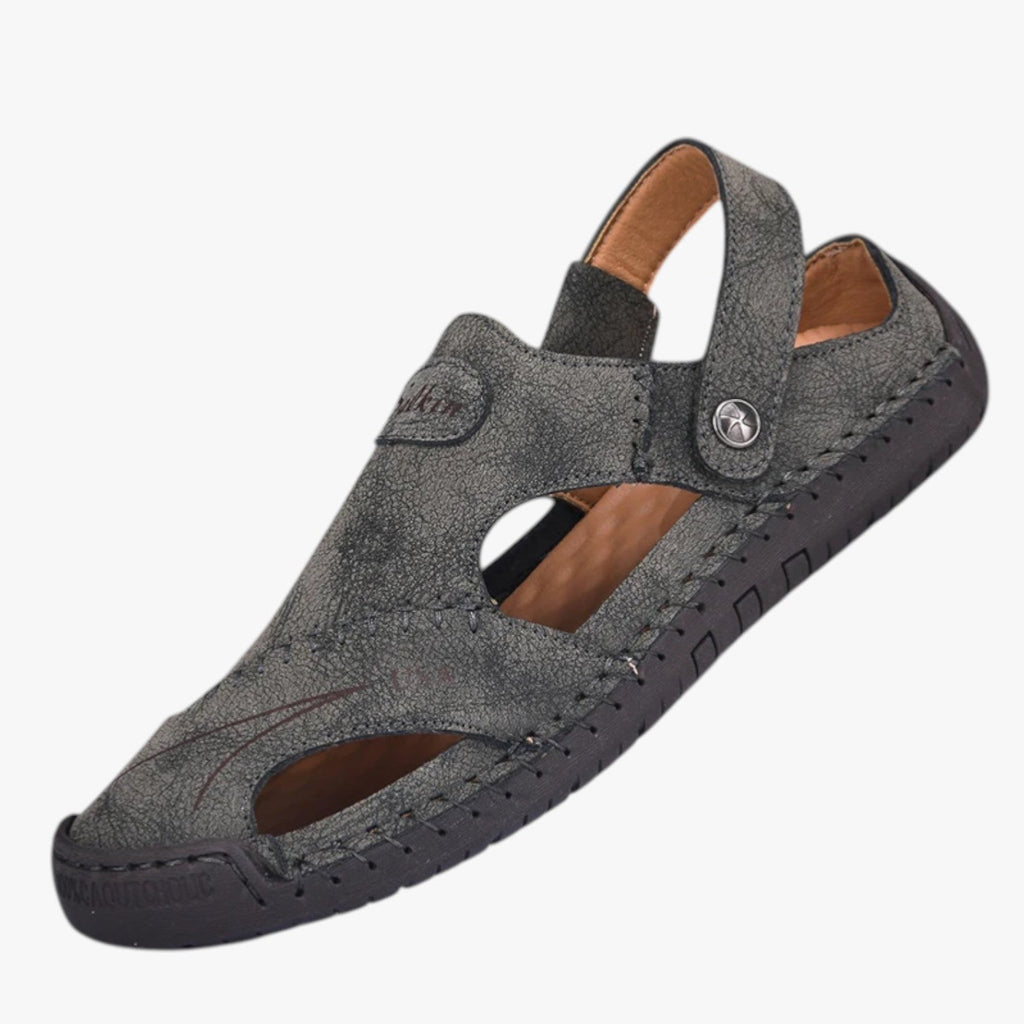 Sandales d'été pour homme - Cuir respirant et semelle antidérapante pour une touche de style