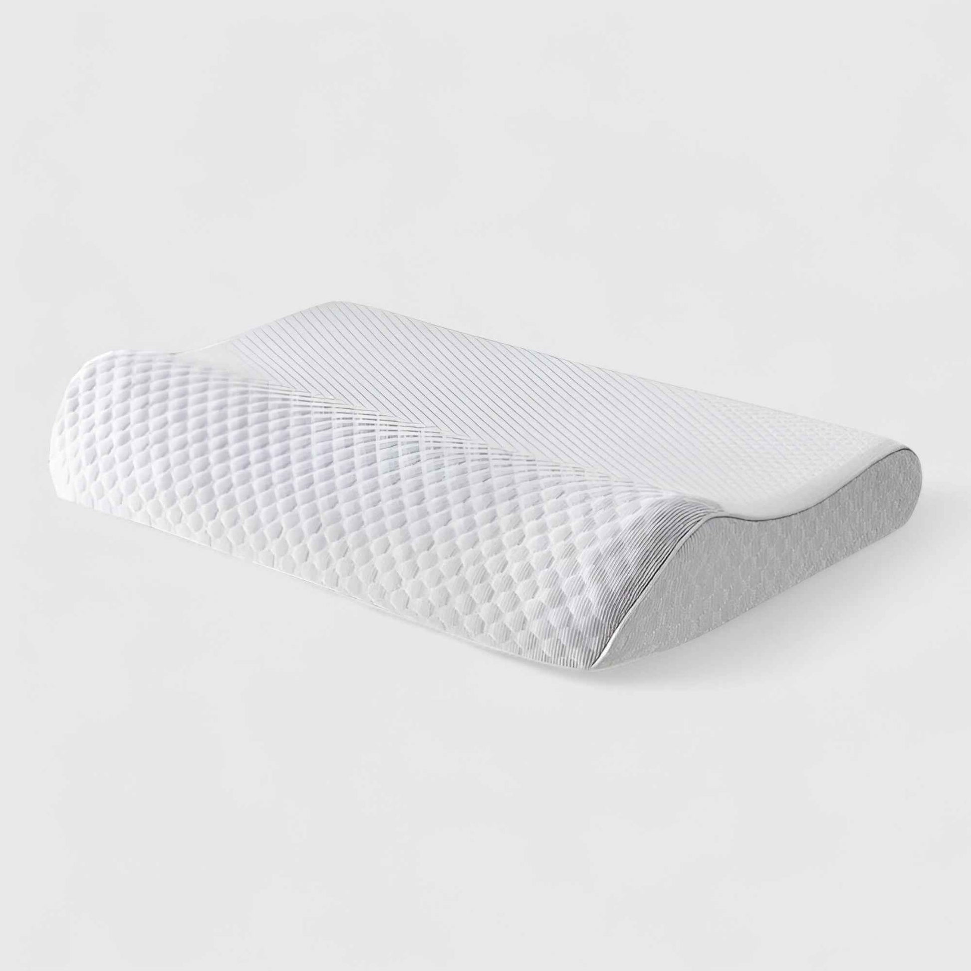 Coussins : Oreiller en Latex Naturel avec Housse en Coton dans Gris 40x60x8cm de Marche Lino