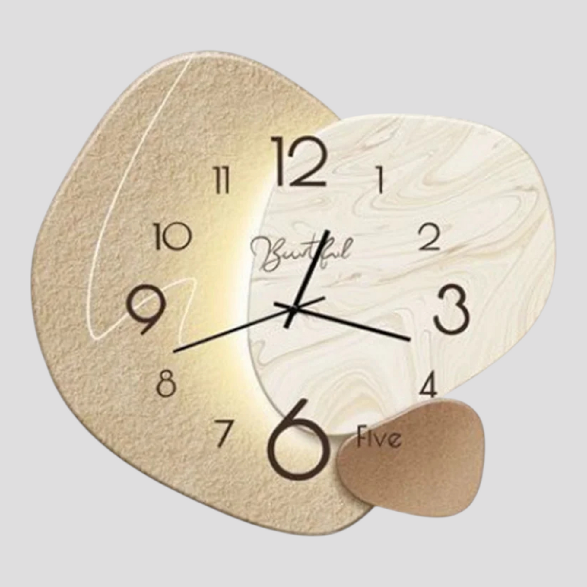 Horloge murale quartz silencieuse – Design moderne