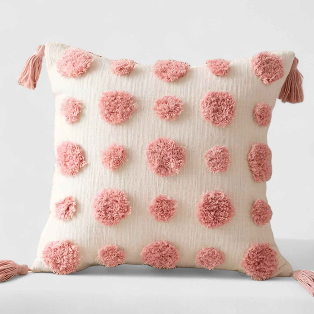 Coussins et Oreillers : Coussin décoratif rose velours capitonné pour un décor élégant dans 01 45x45cm de Marche Lino