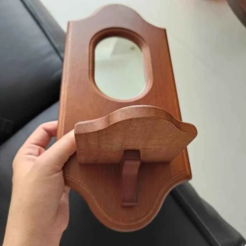 Miroir Mural Vintage Multifonctionnel avec Étagère