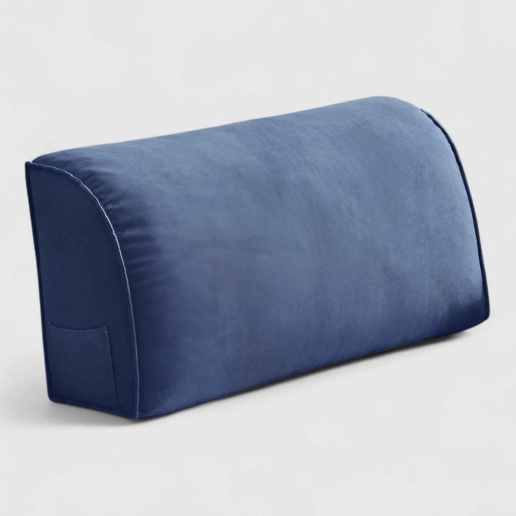 Coussins lombaires : Coussin Lombaire en Polyester – Coussin Lombaire Soutien Doux et Lavable dans Bleu Foncé de Marche Lino
