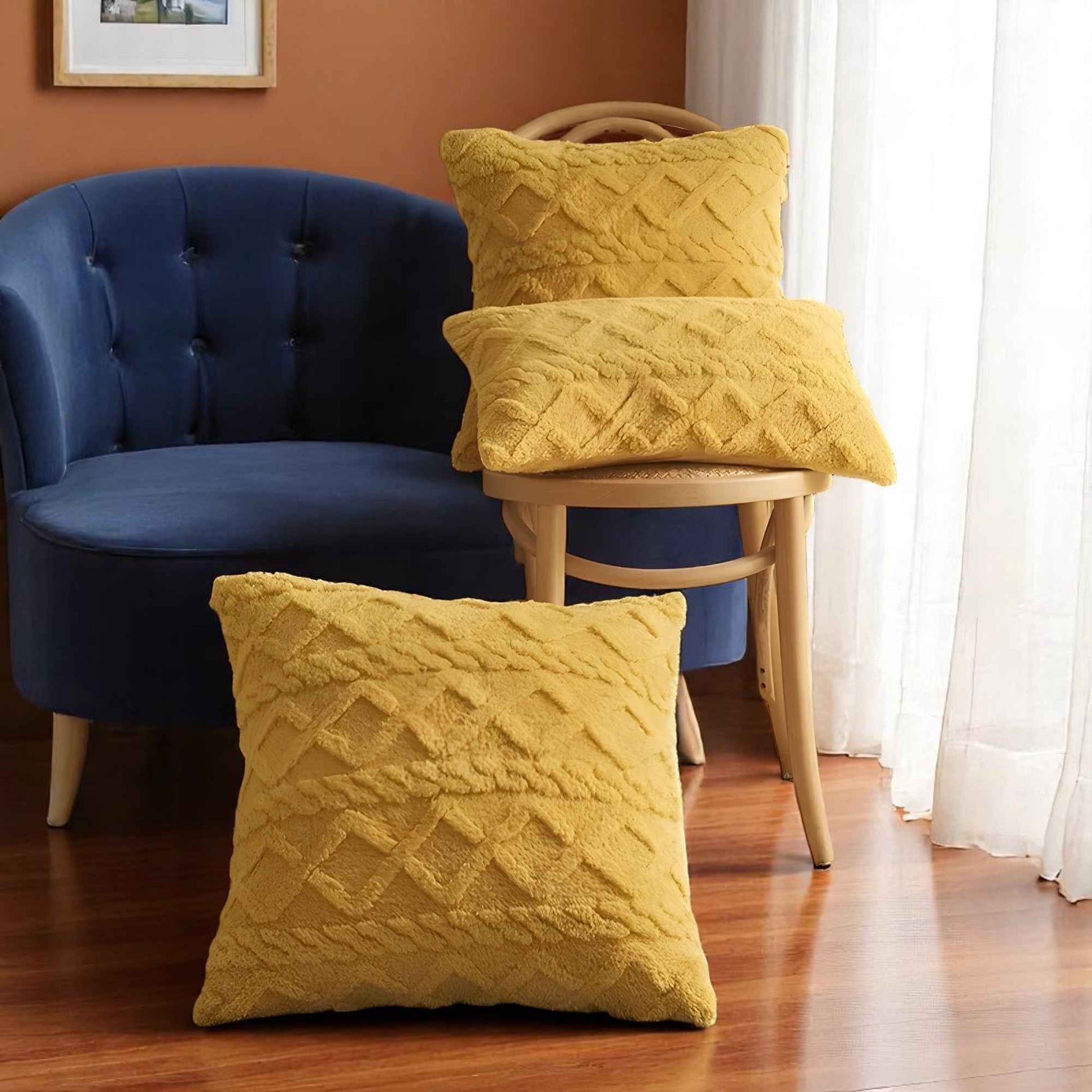 Housses de coussin : Taie d'oreiller peluche chic pour un confort élégant dans de Marche Lino