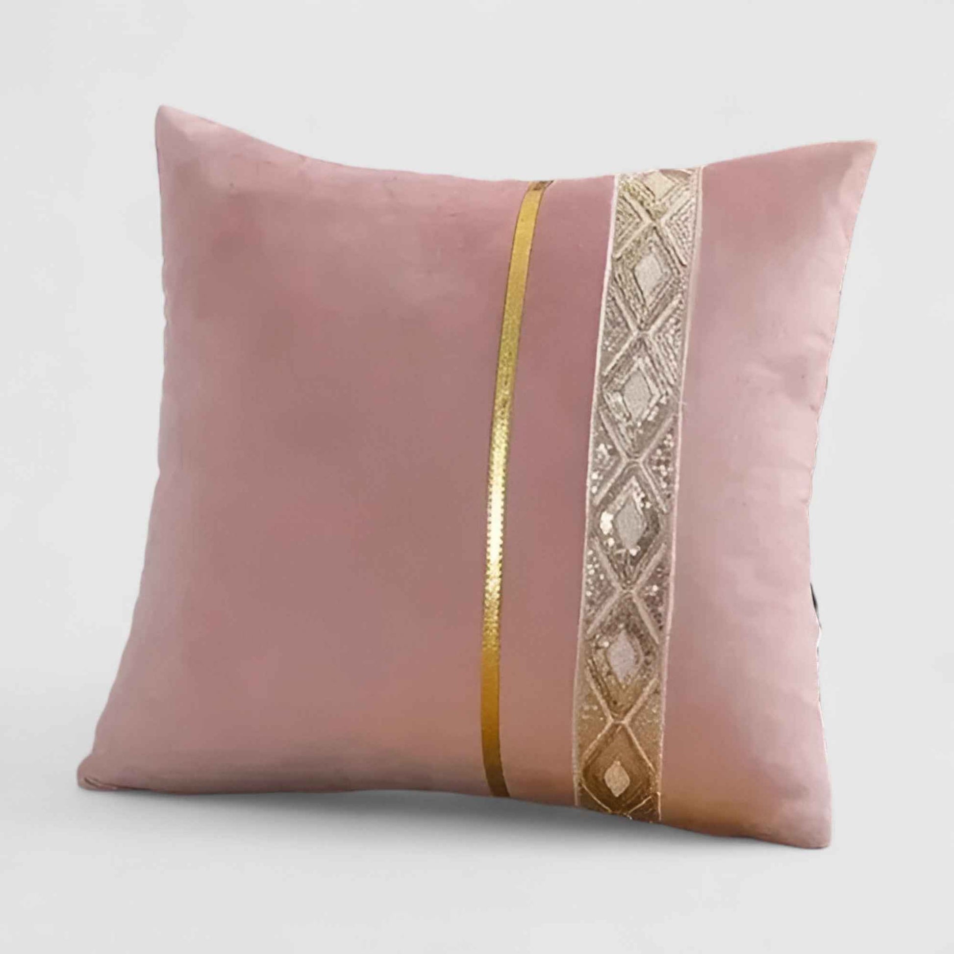 Coussins et oreillers : Coussin Décoratif Canapé en Polyester 45x45 cm Élégant pour un Intérieur Féminin dans Rose 45cm x 45cm de Marche Lino