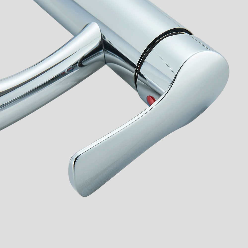 Robinet de Lavabo Chromé pour Salle de Bain – Design Élégant