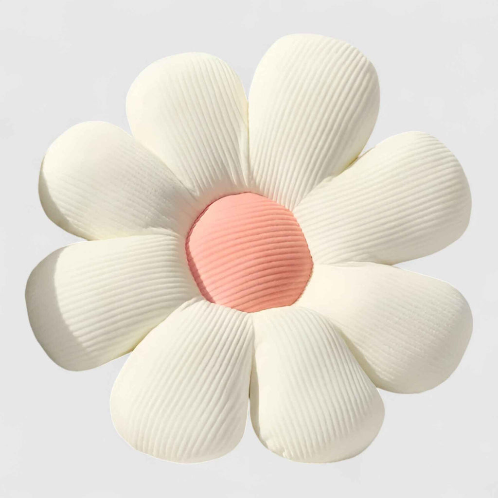 Tapis : Tapis Décoratif Fleurs Élégantes pour un Salon Chic et Accueillant dans Blanc de Marche Lino
