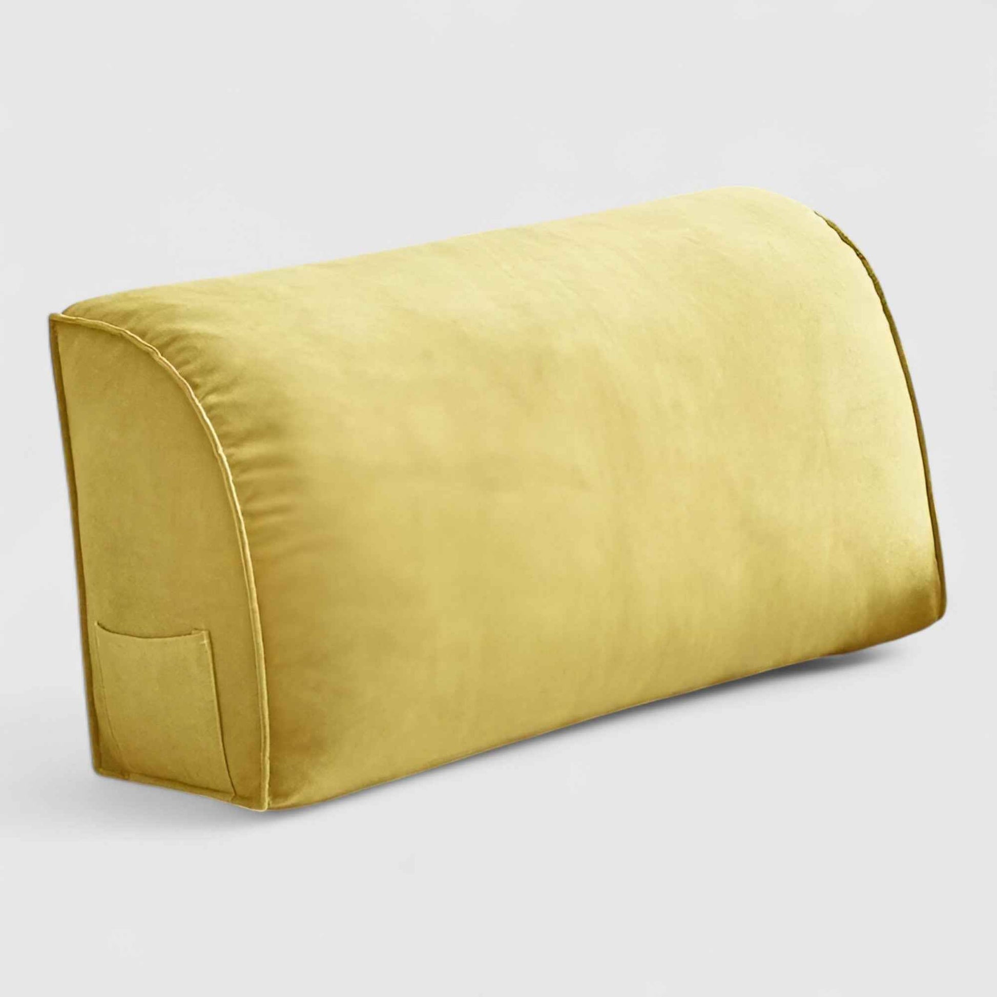 Coussins lombaires : Coussin Lombaire en Polyester – Coussin Lombaire Soutien Doux et Lavable dans Jaune de Marche Lino