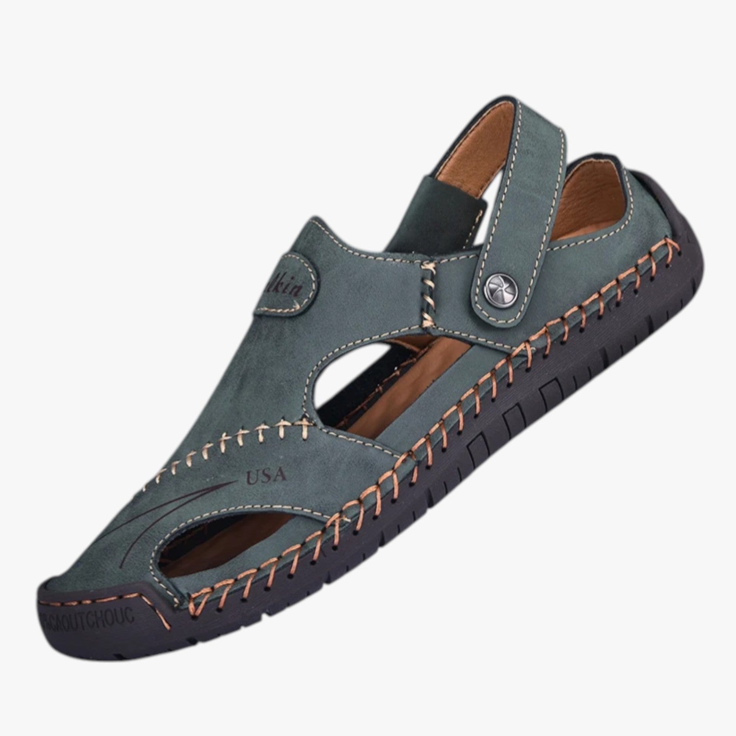 Sandales d'été pour homme - Cuir respirant et semelle antidérapante pour une touche de style