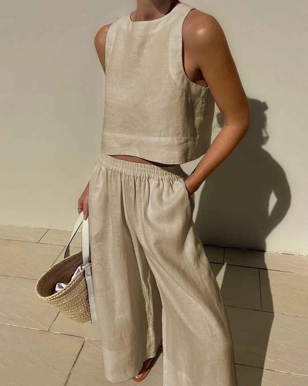 Ensemble Deux Pièces Classique – Élégant et Confortable, Parfait pour le Travail et le Style Urbain du Week-end