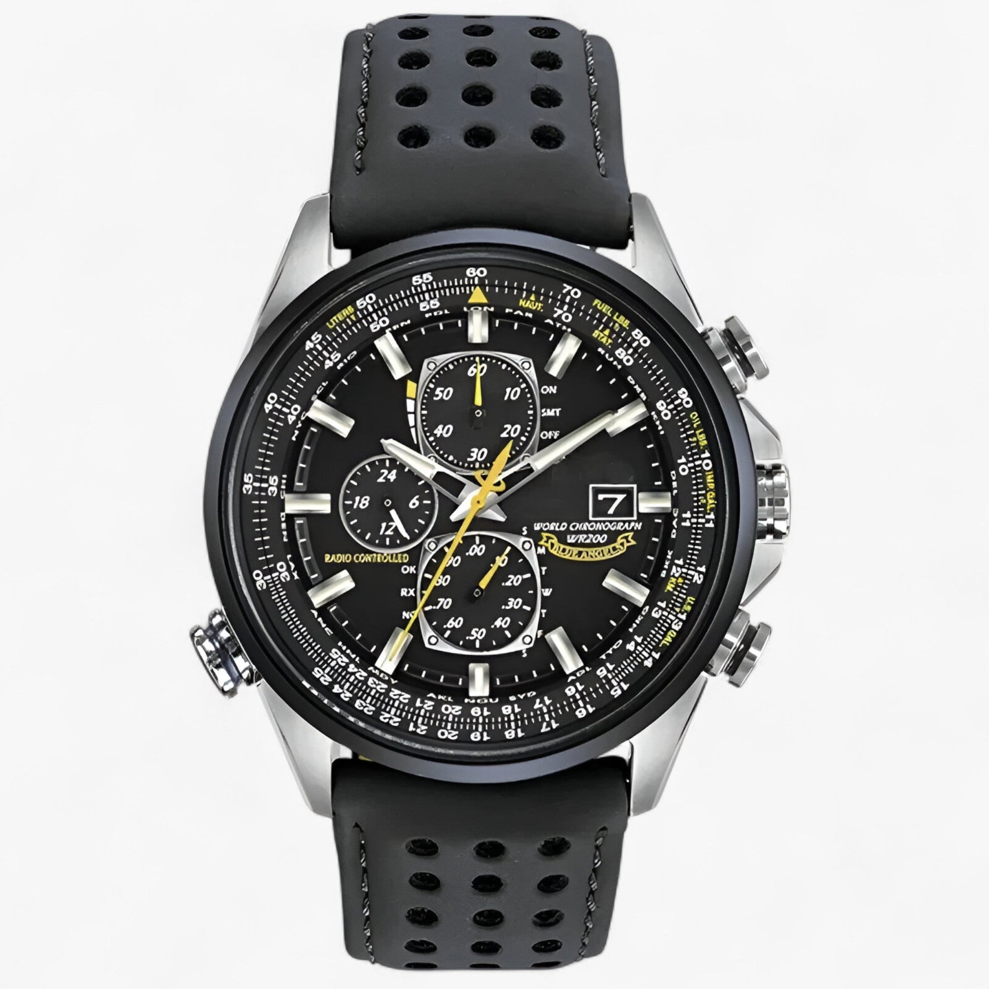 Montre Chronographe Homme MultiSteel 42mm, Acier Argent avec Cadran Bleu Élégant