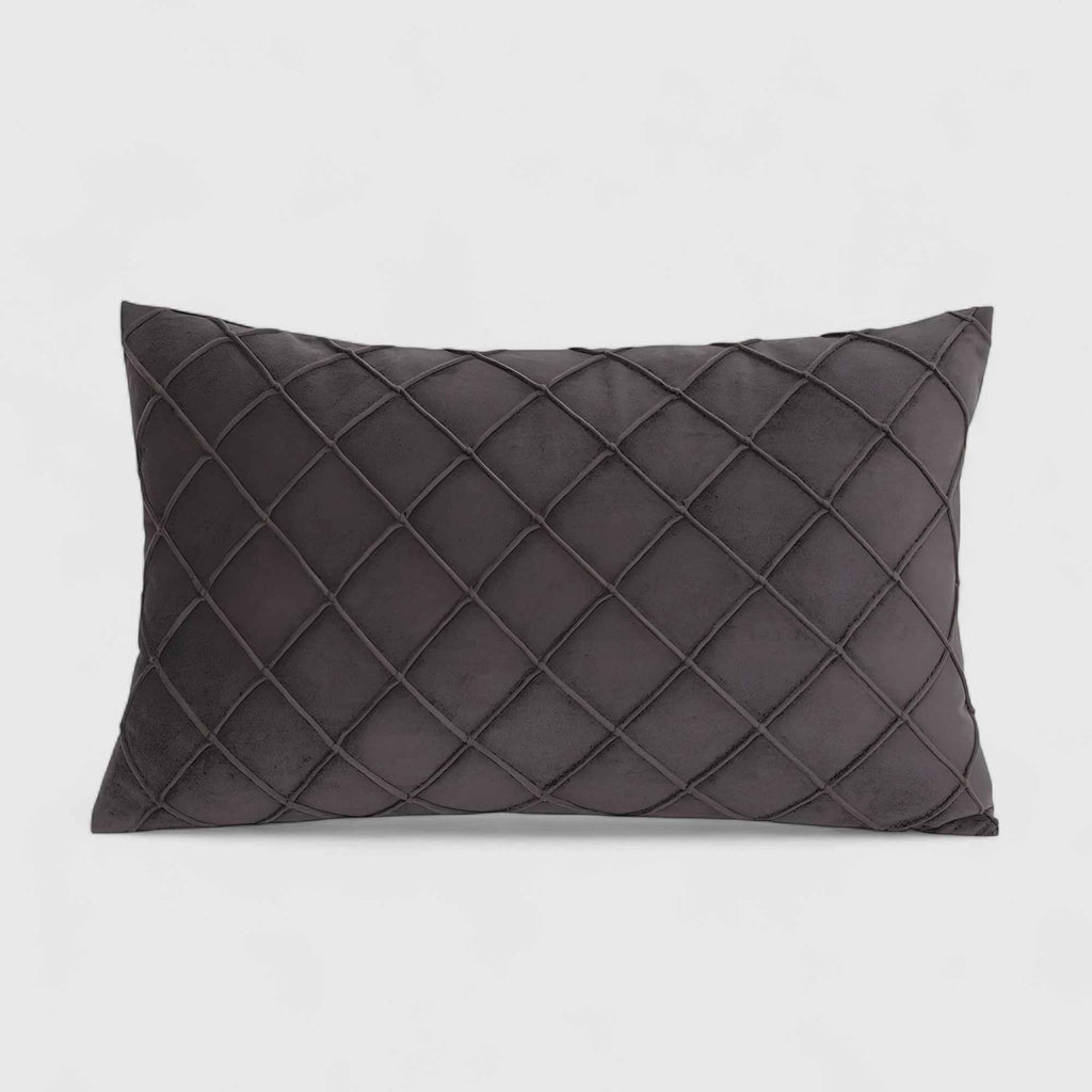 Housses de coussin : Housse de Coussin Grise Scandinave en Polyester élégante et moderne dans de Marche Lino
