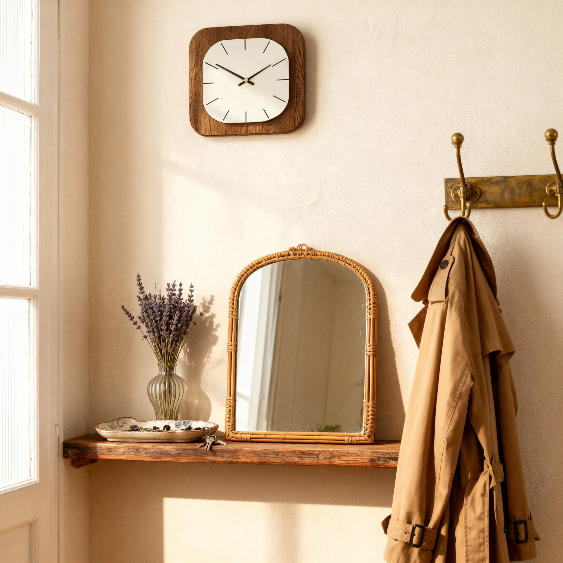 Horloge Murale Design Silencieuse Carrée