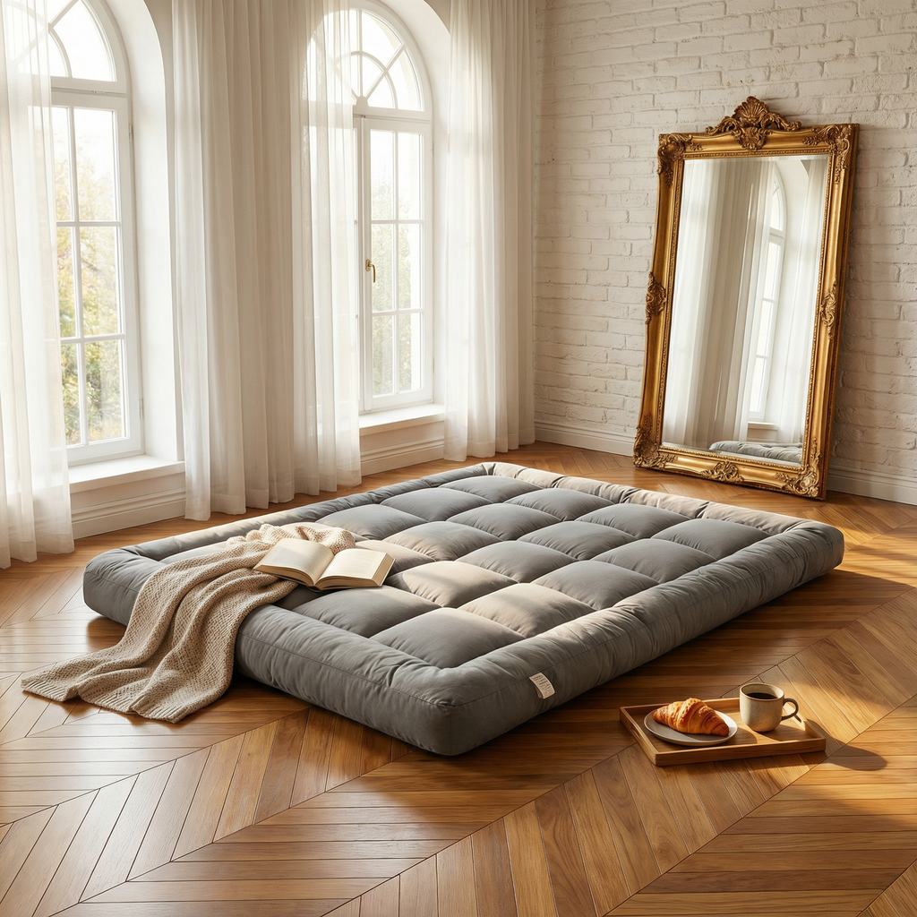 Topper 90x200 cm – dick aus 3D-Polyester mit elastischer Befestigung