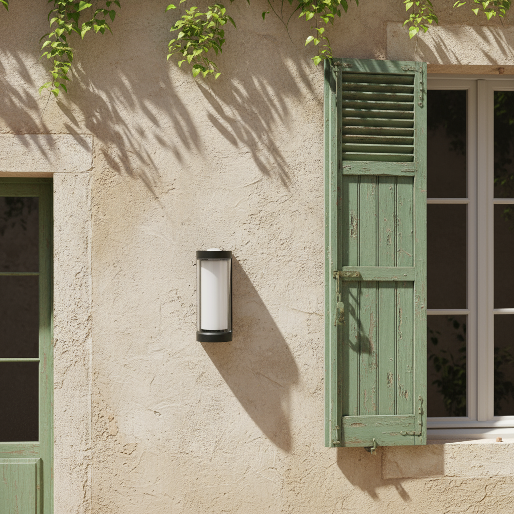 Applique Murale LED Moderne – Intérieur / Extérieur – Aluminium Noir