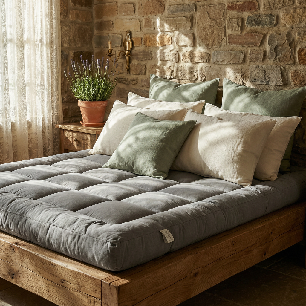 Topper 90x200 cm – dick aus 3D-Polyester mit elastischer Befestigung