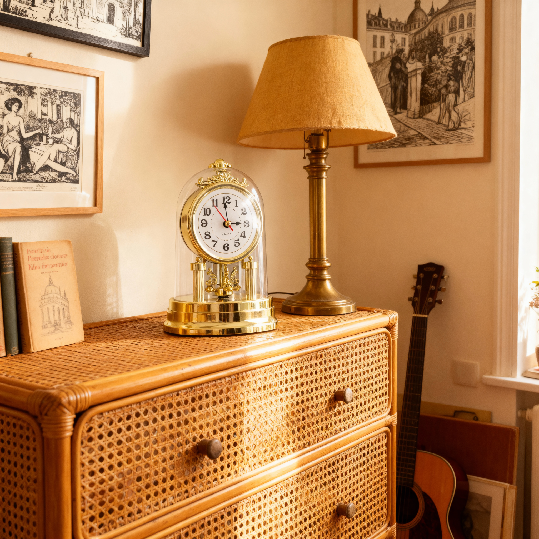 Horloge de Table – Design Rétro, Plastique Léger