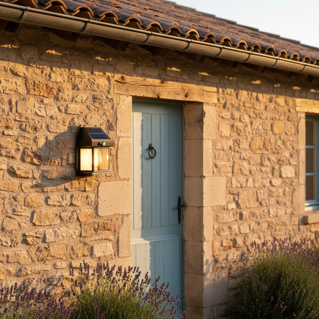 Applique Murale Solaire Extérieure avec Détecteur de Mouvement