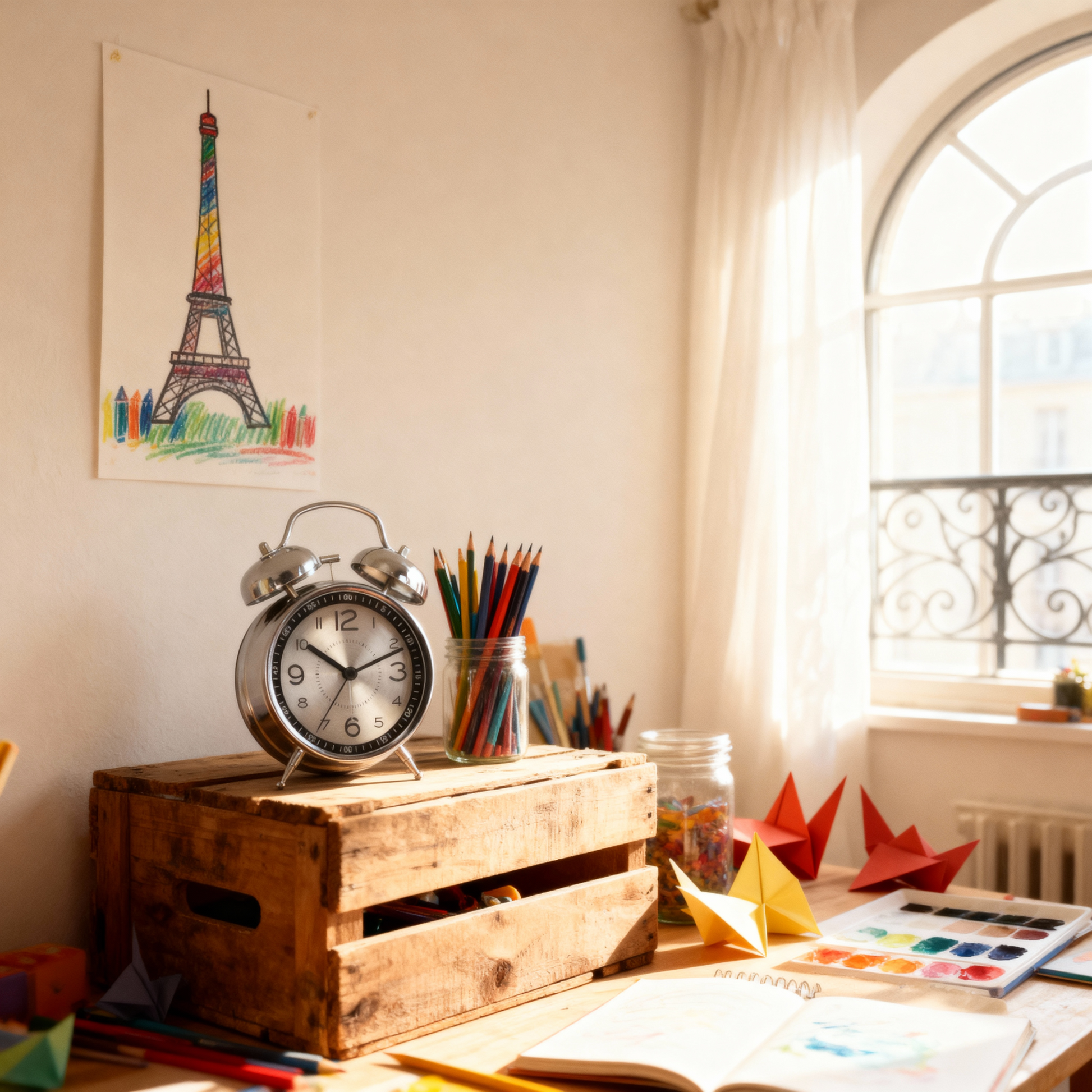 Réveil Silencieux pour Enfants – Design Créatif et Apaisant