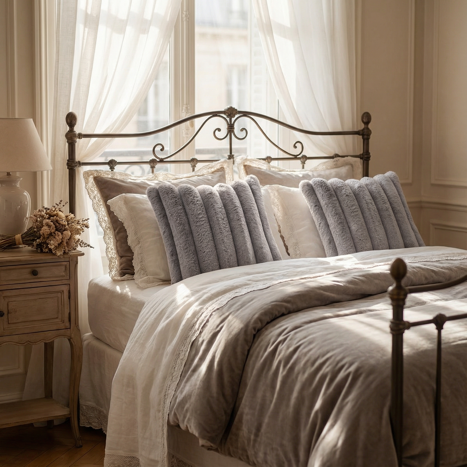 Housse de Coussin en Velours