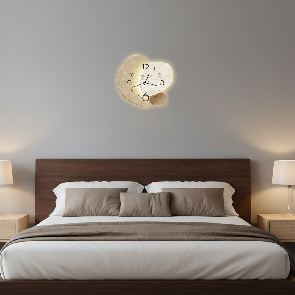 Horloge murale quartz silencieuse – Design moderne