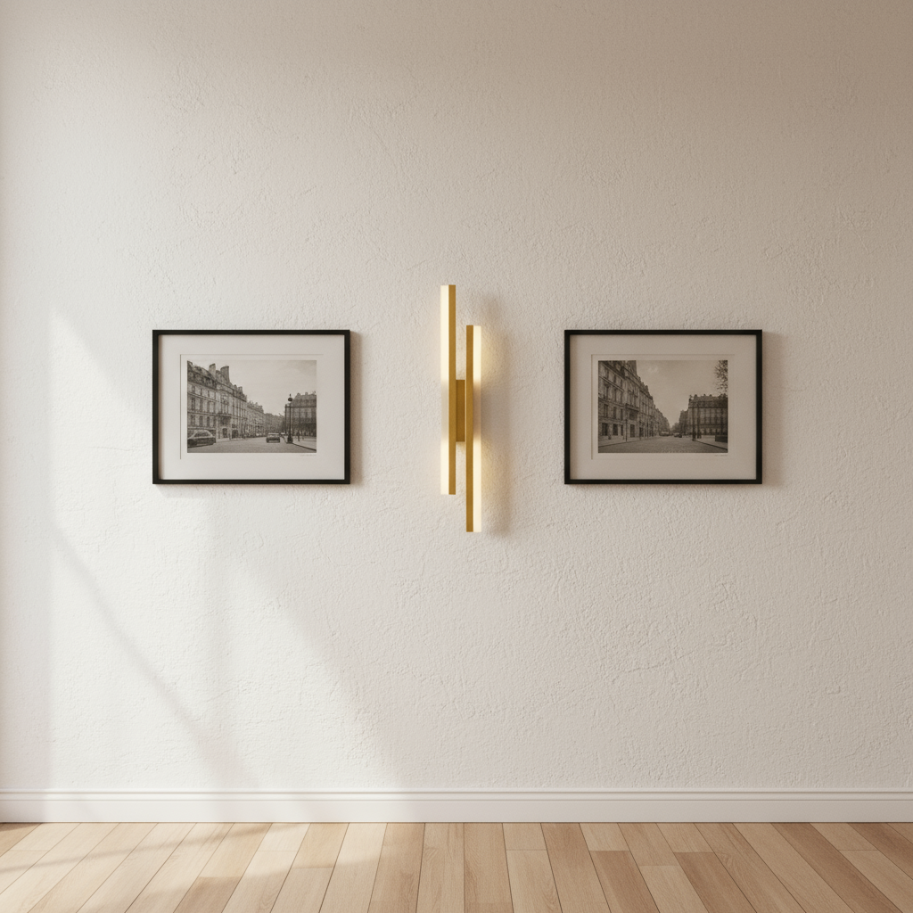 Applique Murale LED Design Moderne – Finition Cuivrée