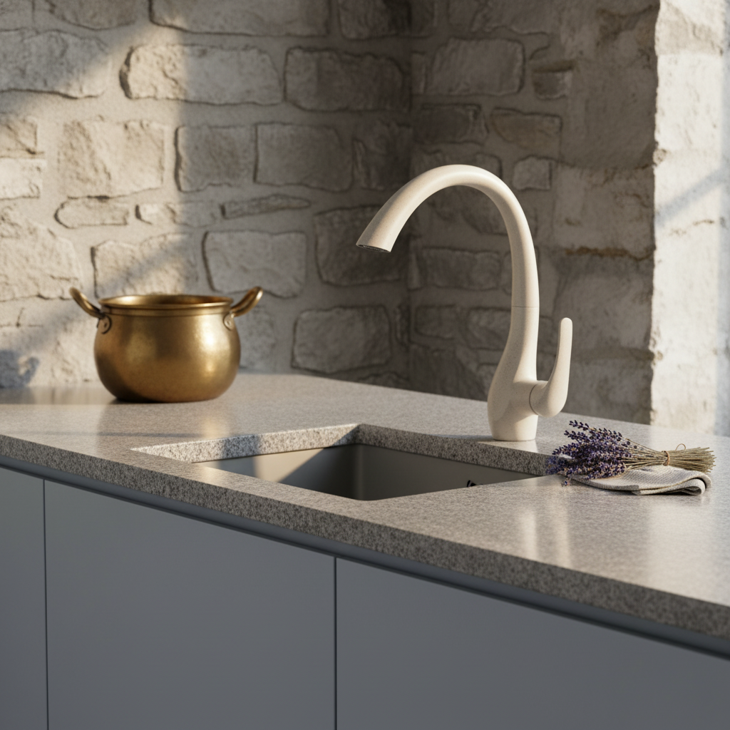 Mitigeur de Cuisine avec Douchette Extractible 360° Métal – Finition Noir Mat
