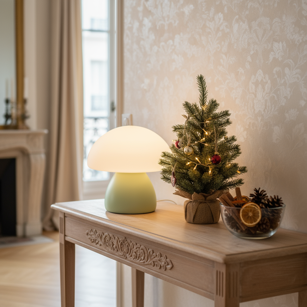 Lampe de Table LED Rechargeable avec Contrôle Tactile – Design Champignon